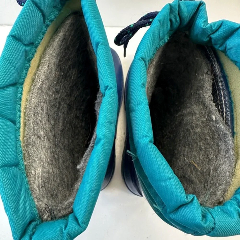 Vintage LaCrosse Winter Snow‎ Boots Insulated Waterproof Blue Teal Kids Size 5